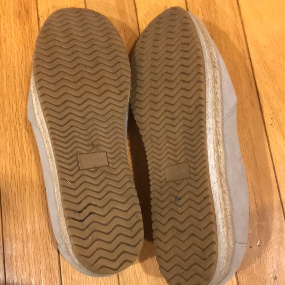 Women’s Gray espadrille toms shoes size 9 - Picture 4 of 4